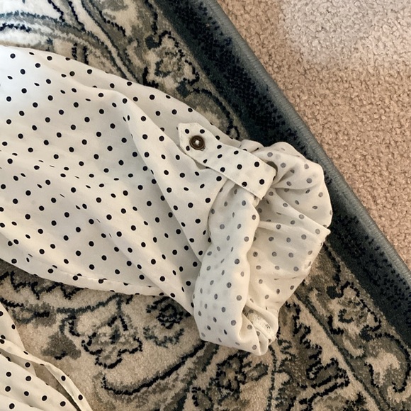 Motherhood Maternity Polka-Dot Blouse/Tunic, NWOT - Picture 4 of 5